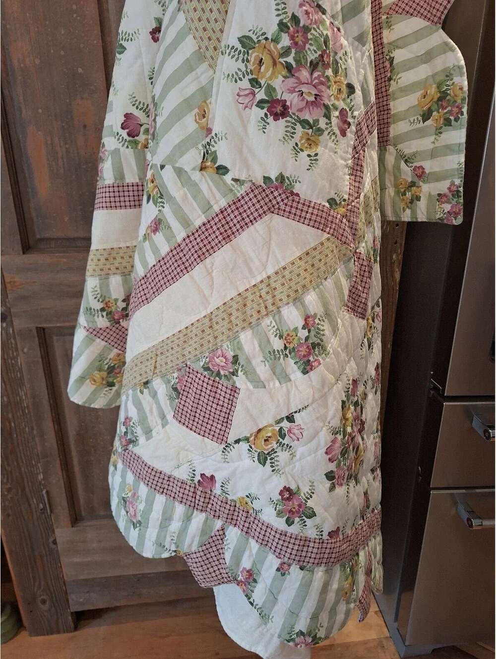 Vintage quilt, cottage core, shabby chic, 84